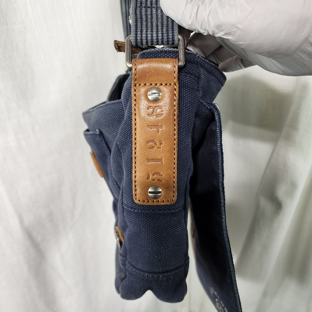 Fossil Navy and Brown Men's Messenger Bag - Picture 9 of 9